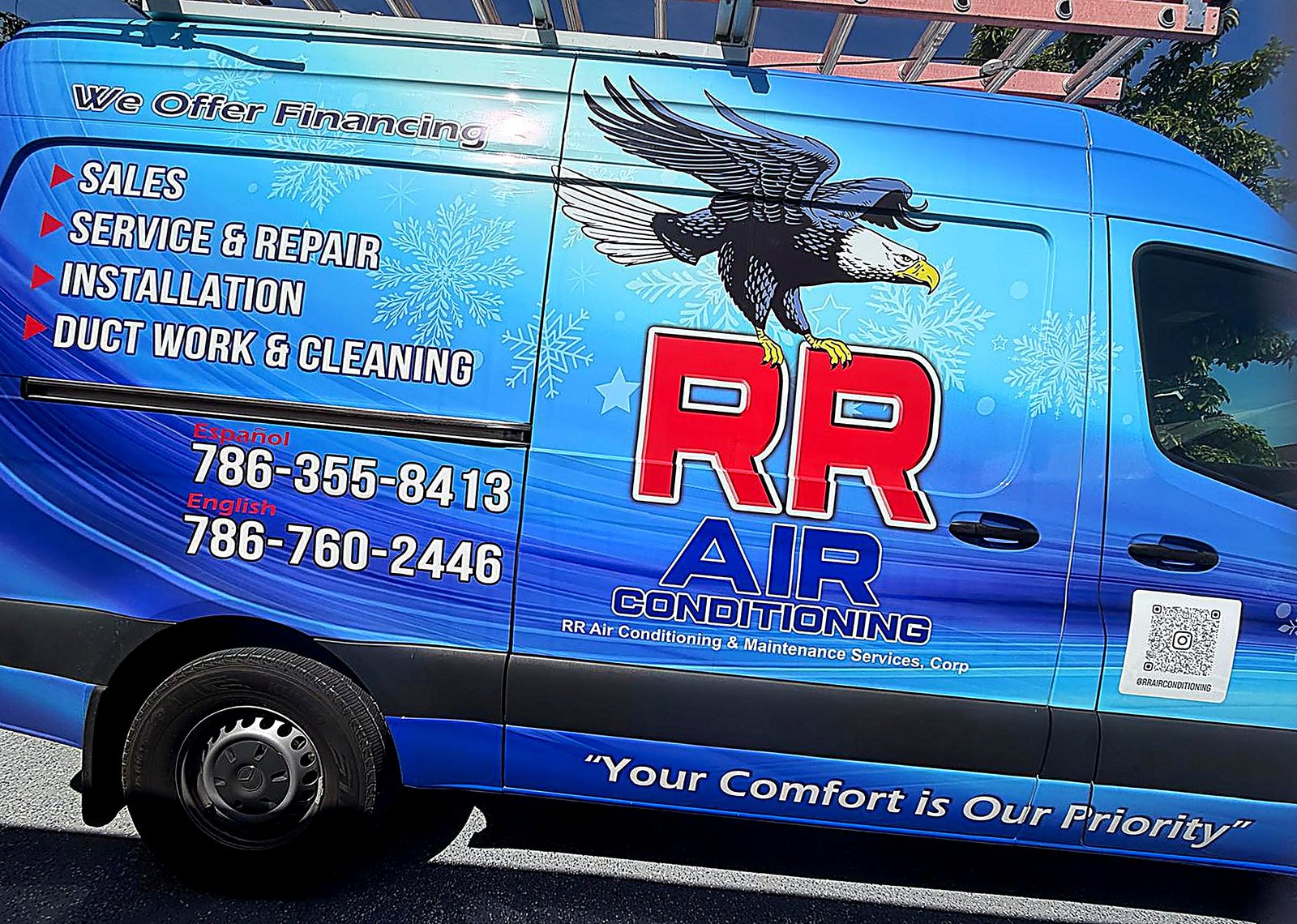 RR Air Conditioning service van
